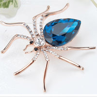Side view of Khaista spider brooch