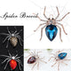 Crystal Spider Statement Brooch