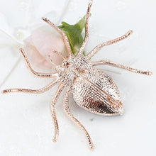 Load image into Gallery viewer, Crystal Spider Brooch - KHAISTA Fashion Jewellery
