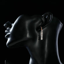 Load image into Gallery viewer, Crystal Steps Drop Earrings - KHAISTA Fashion Jewellery
