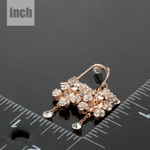 Crystal Teddy Bear Earrings - KHAISTA Fashion Jewellery