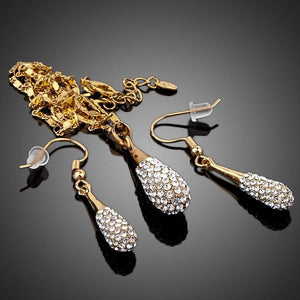 Crystal Water Drop Jewelry Set - KHAISTA Fashion Jewellery