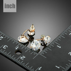Crystal White Cubic Zirconia Drop Earrings - KHAISTA Fashion Jewellery