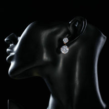 Load image into Gallery viewer, Crystal White Cubic Zirconia Drop Earrings - KHAISTA Fashion Jewellery

