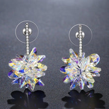 Load image into Gallery viewer, Crystals Dangle Earrings -KPE0334 - KHAISTA Fashion Jewellery
