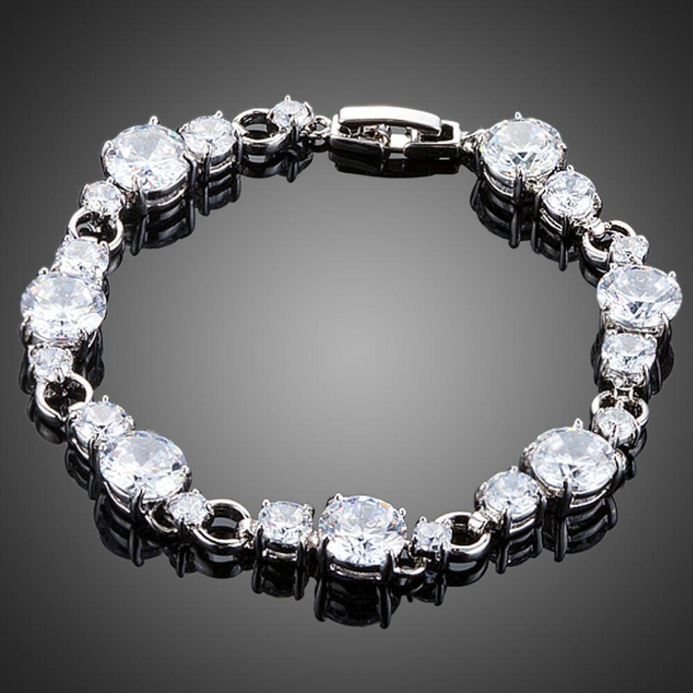 Cubic Zircon Chain Bracelet - KHAISTA Fashion Jewellery