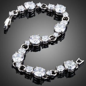 Cubic Zircon Chain Bracelet-MB0145-khaista-2