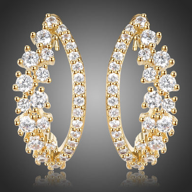 Cubic Zircon Fashion Earrings -KPE0389 - KHAISTA Fashion Jewellery