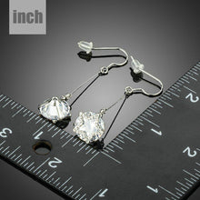 Load image into Gallery viewer, Cubic Zirconia Dangling Drop Earrings -KPE0223 - KHAISTA Fashion Jewellery
