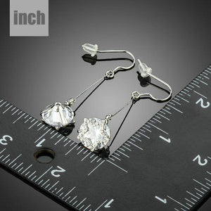 Cubic Zirconia Dangling Drop Earrings -KPE0223 - KHAISTA Fashion Jewellery