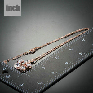 Cubic Zirconia Flower Pendant Necklace - KHAISTA Fashion Jewellery