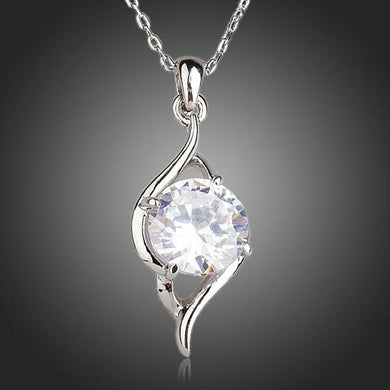 Cubic Zirconia Pendant Necklace - KHAISTA Fashion Jewellery
