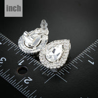 cubic zirconia stud earrings detail view by KHAISTA