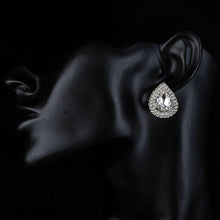Load image into Gallery viewer, Cubic Zirconia Stud Earrings -KPE0112 - KHAISTA Fashion Jewellery
