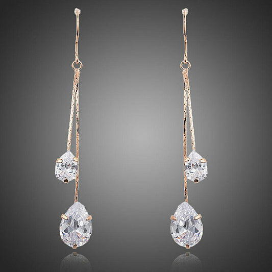 khaista cubic zirconia swing drop earrings mje0243 image 1