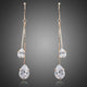 Crystal Swing Drop Earrings