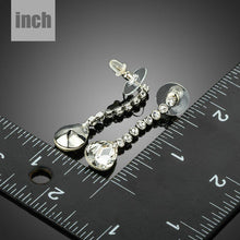 Load image into Gallery viewer, Dangling Crystal Water Drop Earrings - KHAISTA Fashion Jewellery
