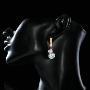 Dangling Cubic Zirconia Drop Earrings - KHAISTA Fashion Jewellery