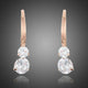 Dangling Cubic Zirconia Drop Earrings