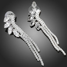 Load image into Gallery viewer, Dangling Ear Lobe Cubic Zirconia Drop Earrings - KHAISTA Fashion Jewellery
