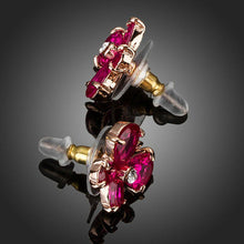 Load image into Gallery viewer, Dark Pink Butterfly Stud Earrings - KHAISTA Fashion Jewellery
