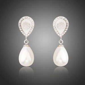 Designer Pearl Drop Earrings - KHAISTA Fashion Jewellery