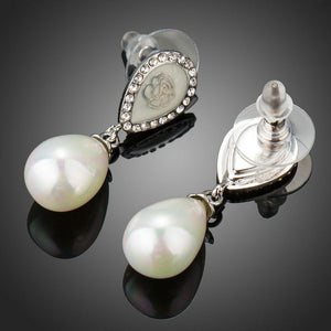 Designer Pearl Drop Earrings - KHAISTA Fashion Jewellery