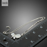 Pendant detail on KHAISTA crystal dragonfly pendant necklace