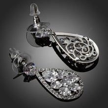 Load image into Gallery viewer, Driblet Cubic Zirconia Drop Earrings - KHAISTA Fashion Jewellery
