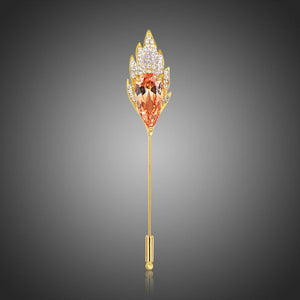 Elegant Champagne Brooch - KHAISTA Fashion Jewellery