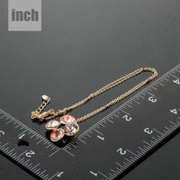 Pendant detail on KHAISTA end to end crystal circles necklace