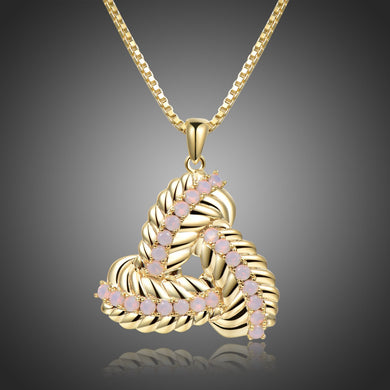 End to End Leaves Pendant Necklace KPN0282 - KHAISTA Fashion Jewellery