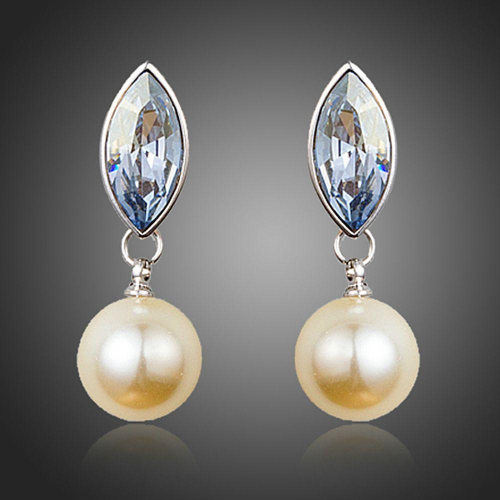 Fancy Pearl Drop Earrings - KHAISTA Fashion Jewellery