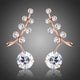 Clear Cubic Zirconia Fashion Drop Earrings