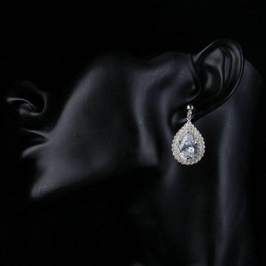Fashion Cubic Zirconia Drop Earrings - KHAISTA Fashion Jewellery