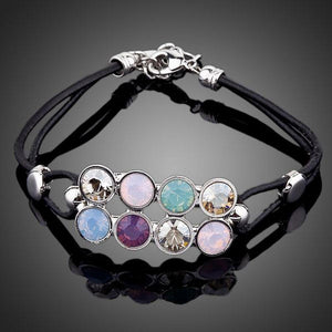 Fashionable Crystal Strand Bracelet - KHAISTA Fashion Jewellery