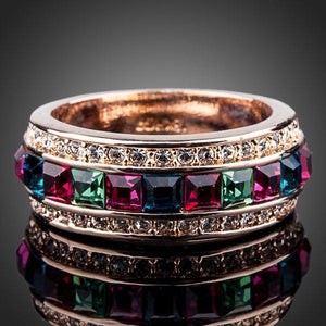 Fashionable Round Party Ring - KHAISTA Fashion Jewellery