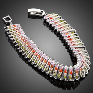 Fireflies Cubic Zirconia Cuff Bracelet - KHAISTA Fashion Jewellery