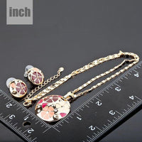 Floral stud pendant detail by Khaista