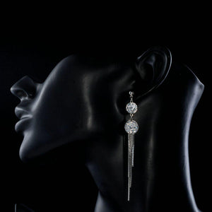 Flower Tassel Drop Earrings - KHAISTA Fashion Jewellery