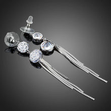 Load image into Gallery viewer, Flower Tassel Drop Earrings - KHAISTA Fashion Jewellery

