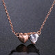 Forever Love Double Heart Pendant Necklace