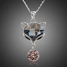 Load image into Gallery viewer, Fox Crystal Pendant Necklace KPN0120 - KHAISTA Fashion Jewellery
