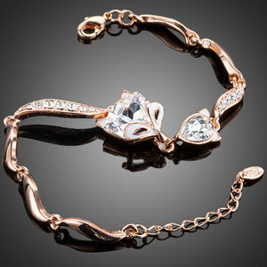 Fox Lady Crystal Bracelet - KHAISTA Fashion Jewellery