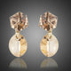 Geometric Crystal Drop Earrings