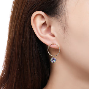Geometric Dangle Earrings -KPE0381 - KHAISTA Fashion Jewellery