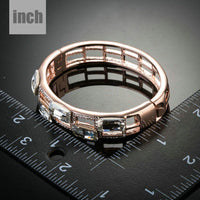 geometric designer crystal bangle detail view by KHAISTA