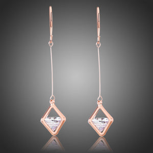 Geometric Hollow Dangle Earrings -KPE0326 - KHAISTA Fashion Jewellery