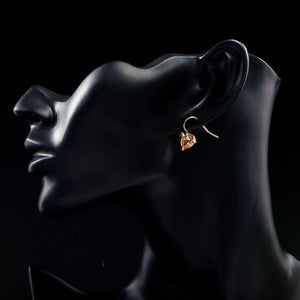 Gold Plated Broken Heart Drop Earring - KHAISTA Fashion Jewellery