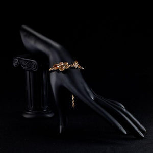 Gold Plated Crystal Cluster Bracelet - KHAISTA Fashion Jewellery